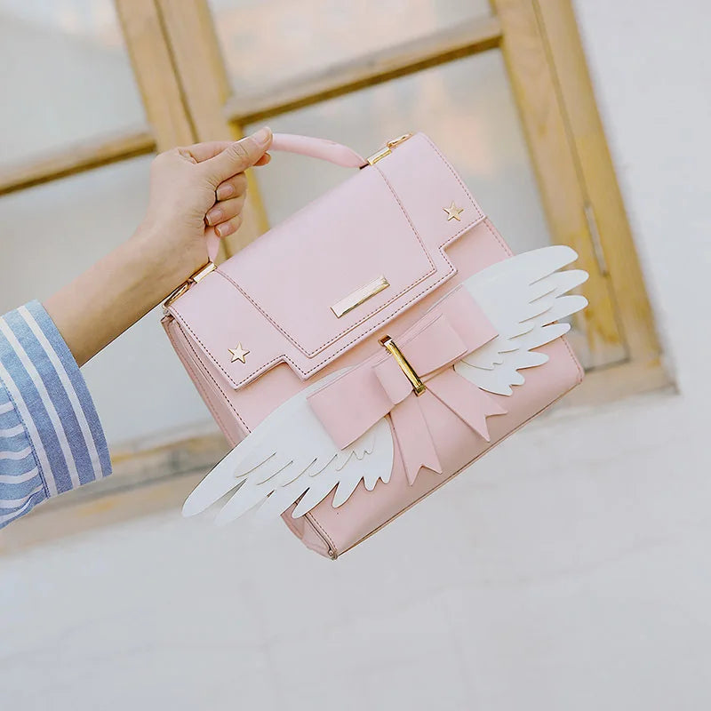 Angel Wings Pink Hand Bag
