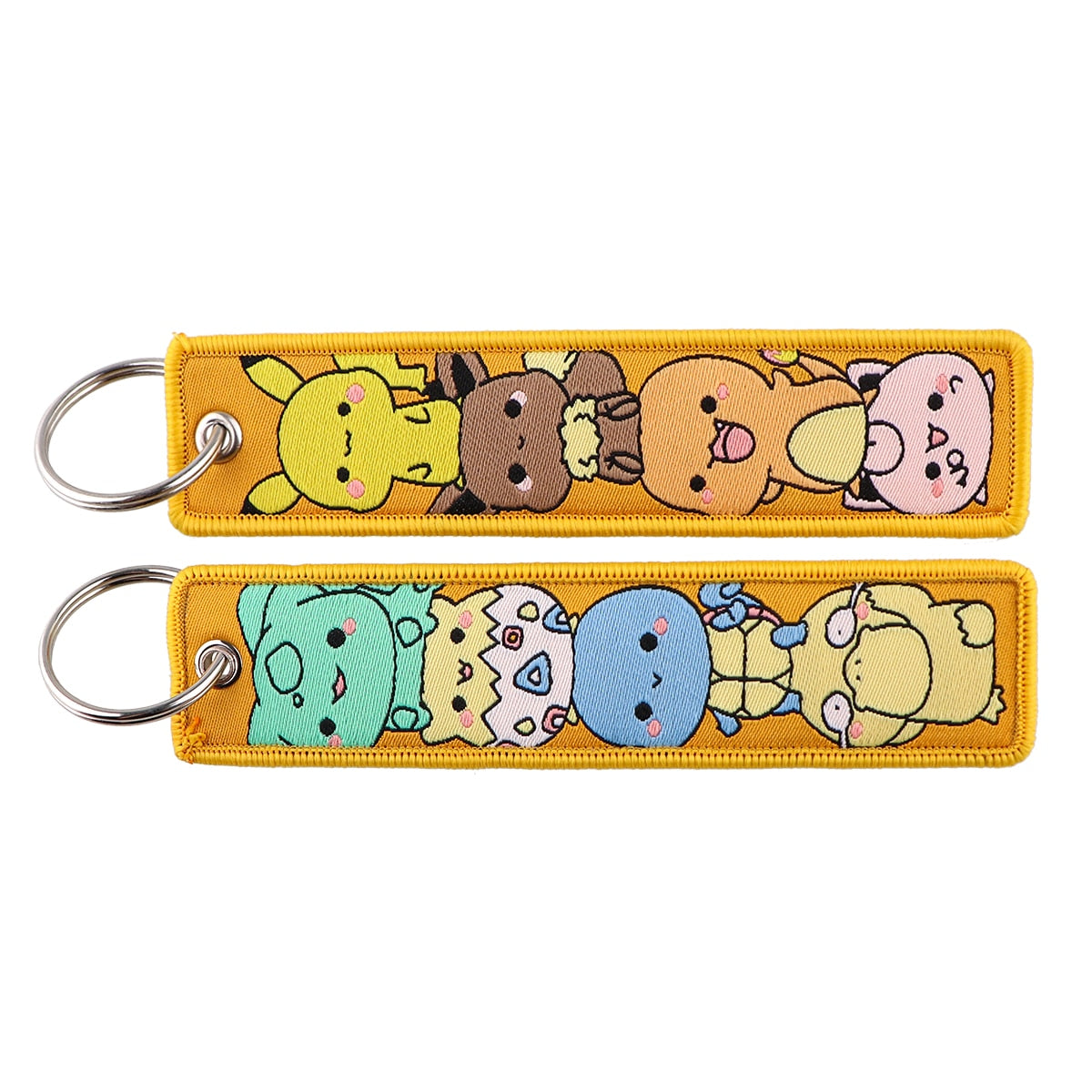 Embroidered Pokemon Keychains