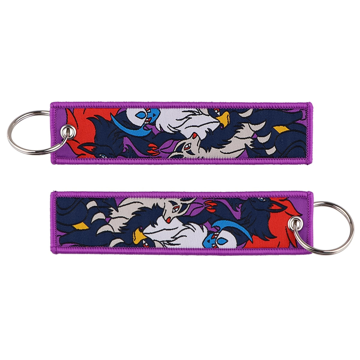 Embroidered Pokemon Keychains