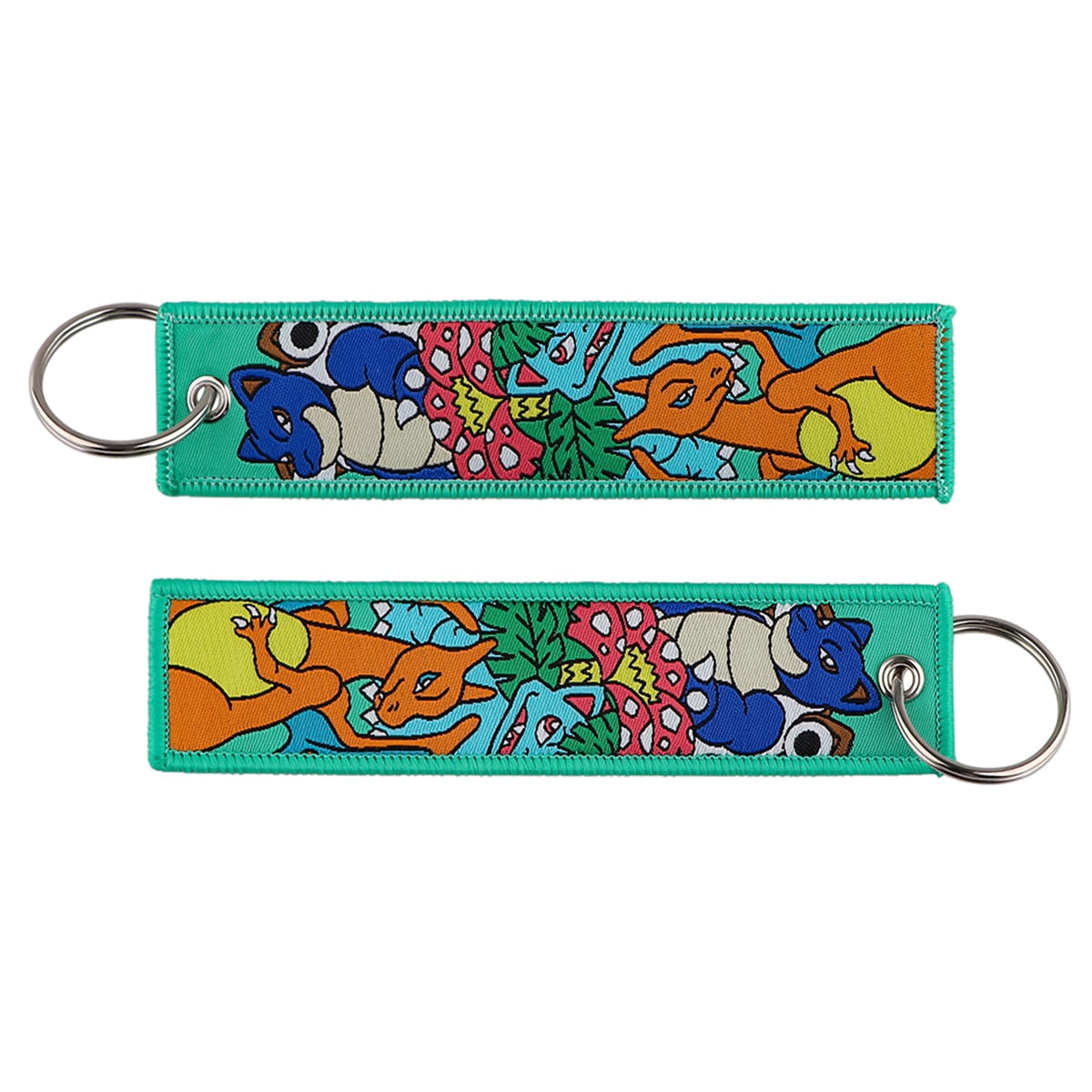 Embroidered Pokemon Keychains