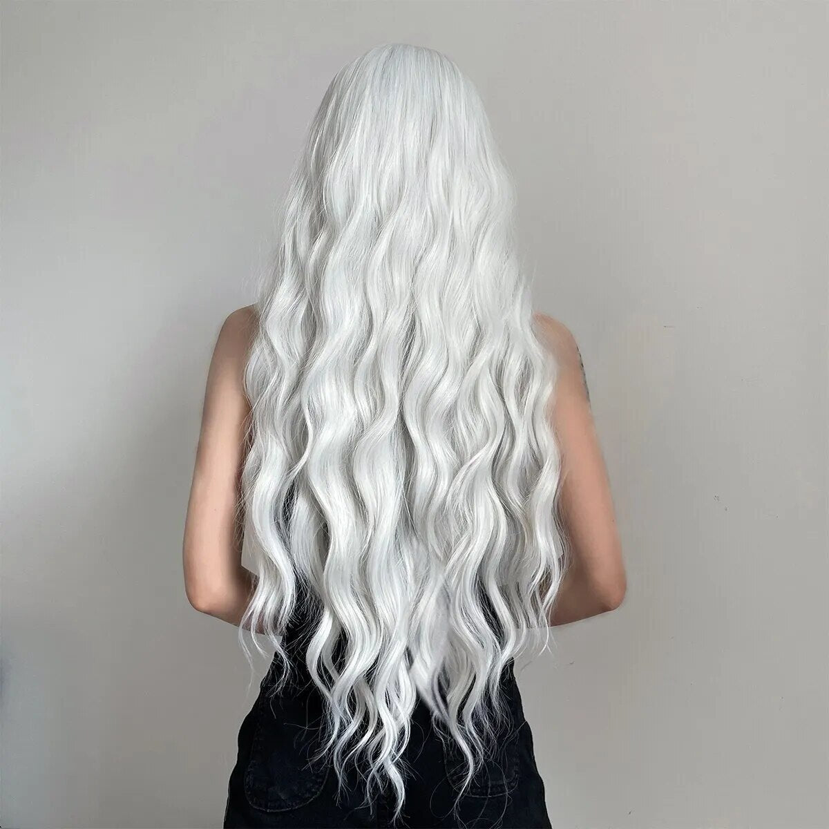 Long Water Wave Wig with Bangs
