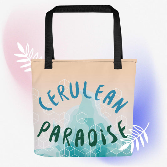 Cerulean Paradise Tote Bag