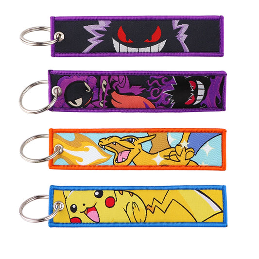 Embroidered Pokemon Keychains